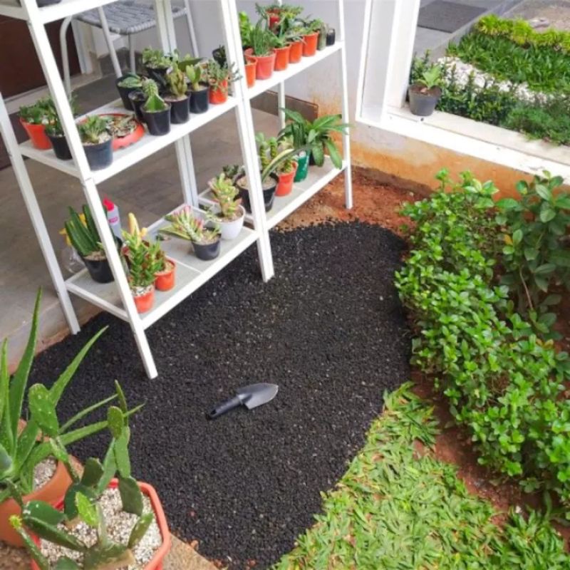 PASIR MALANG HITAM HALUS & KASAR (5 KG 1 KARUNG) GROSIR