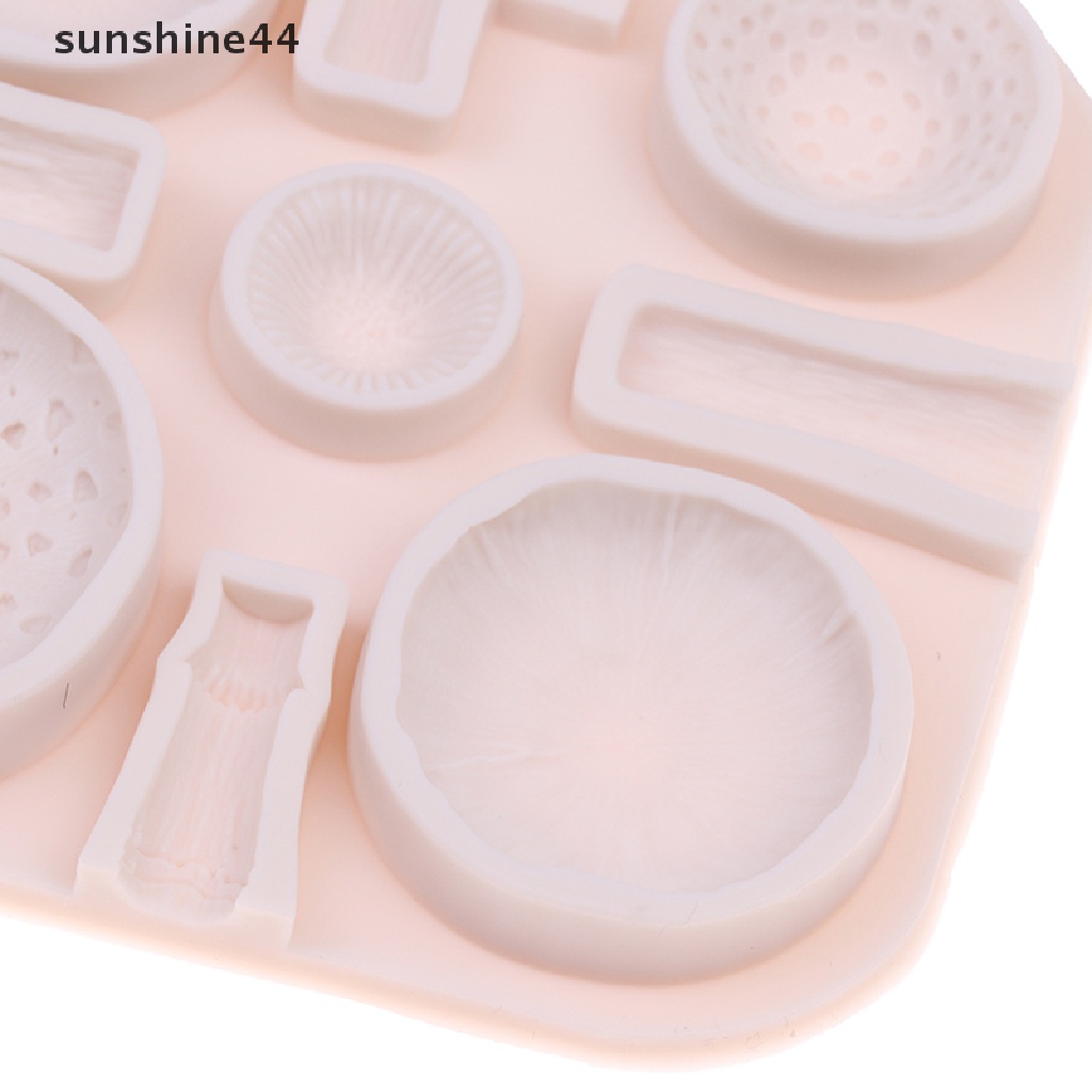 Sunshine Cetakan Fondant Silikon Jamur Besar Wedding Cake Decorag Tools Cetakan Kue.