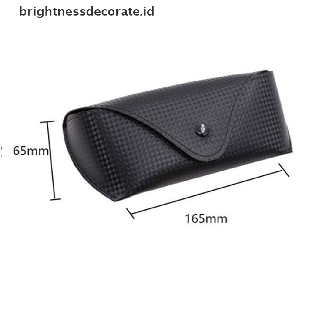 [Birth] Portable PU Sunglasses Case Kotak Kacamata Pelindung Kulit Hitam Kualitas Tinggi [ID]