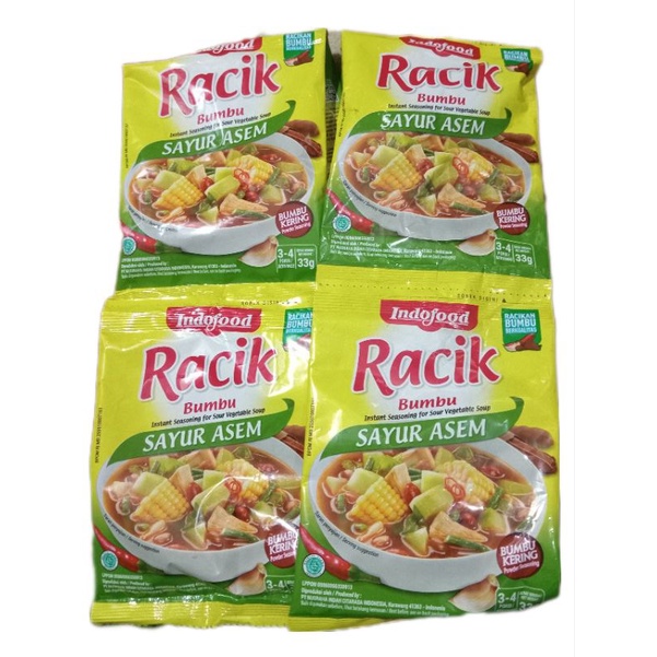 

Racik bumbu sayur asem 33gr sachet