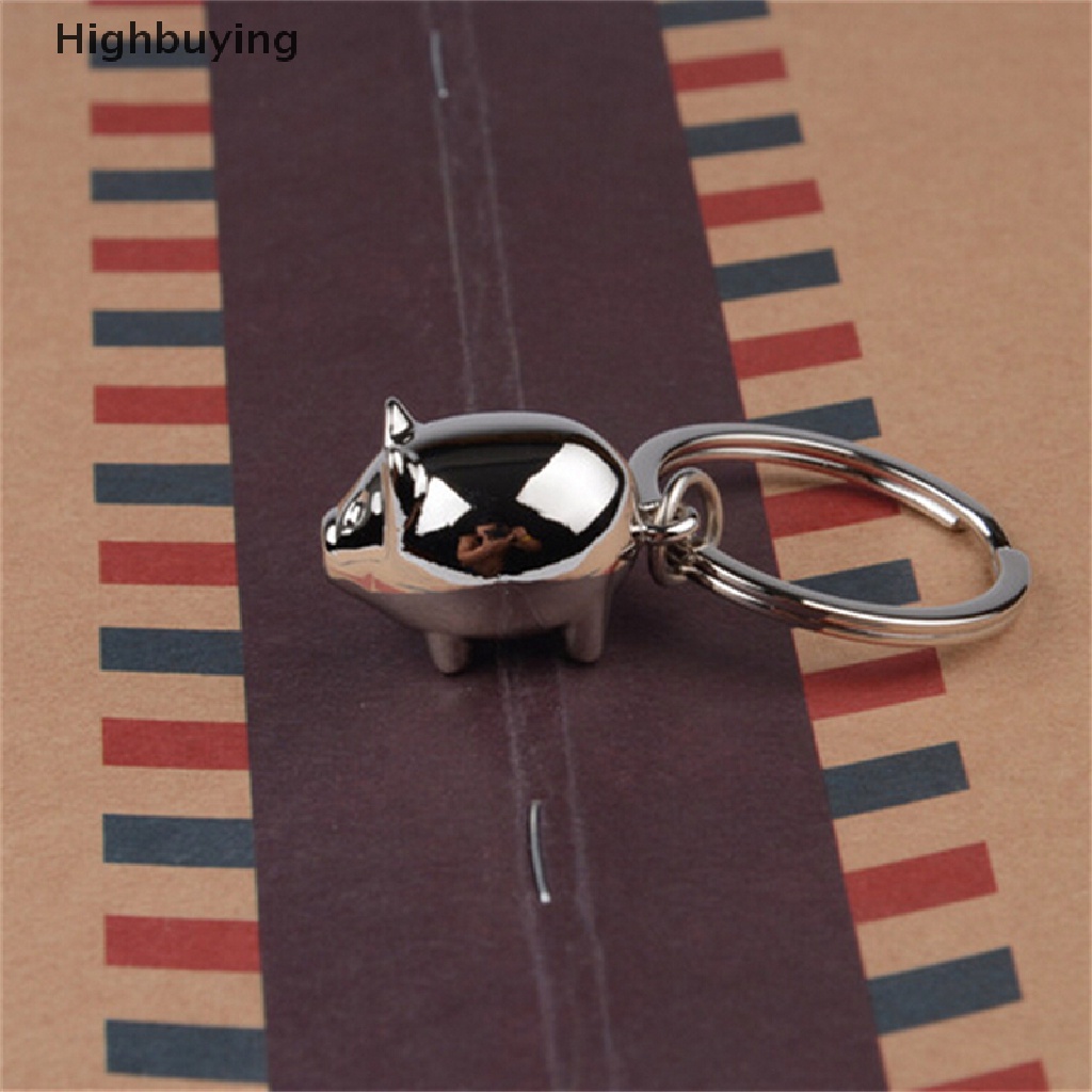 Hbid 1Pcs Indah Mini Babi Gantungan Kunci Keyfob Lucu Hadiah Cincin Pesona Dekorasi Glory