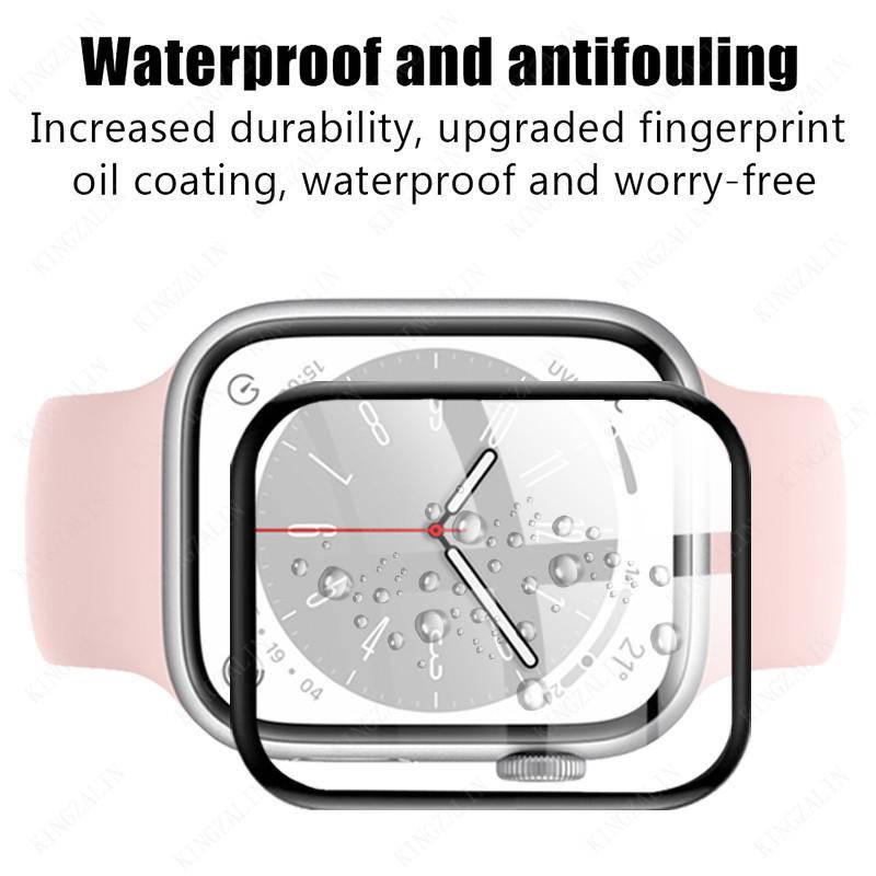 9d Glass for Apple Watch Ultra Series8 7 41mm 45mm 49mm Pelindung Layar Film Pelindung Untuk iWatch 6 5 4 3 2 1 SE 2022 44mm 42mm 40mm 38mm Kaca