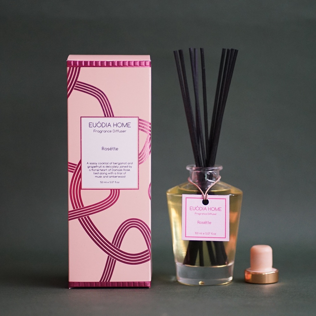 Jual Euodia Home Rosette Fragrance Diffuser 150 ml Aromaterapi