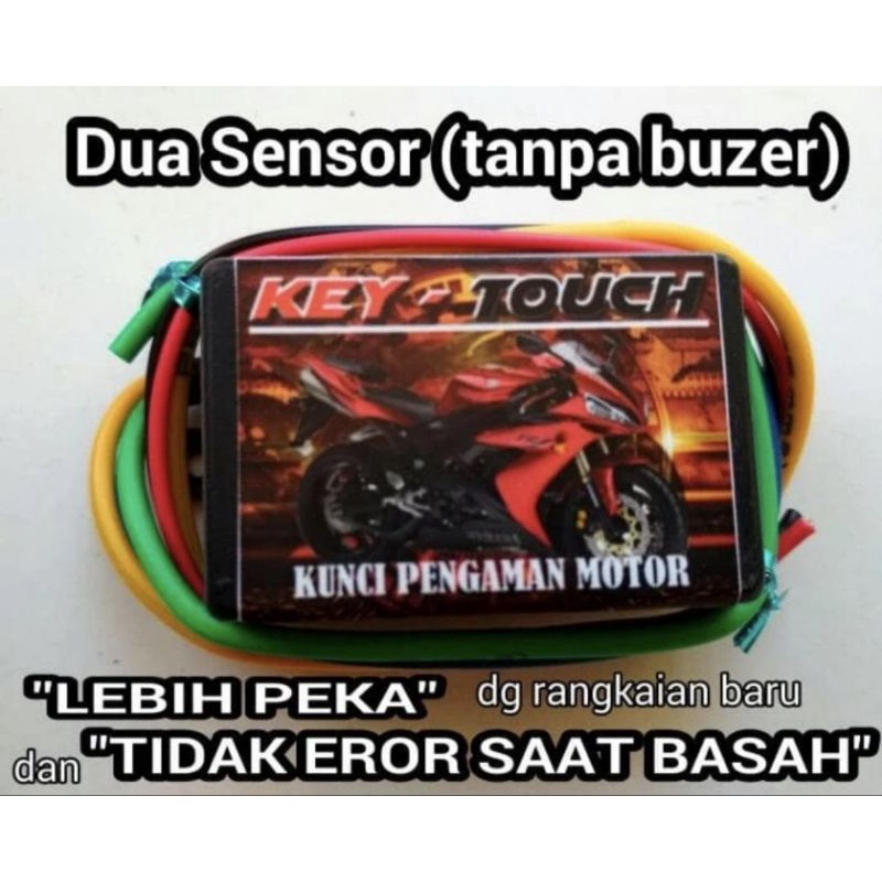alarm motor sensor sentuh (2 pin) [Not Trust, IC Lock, Alsento, Genta]