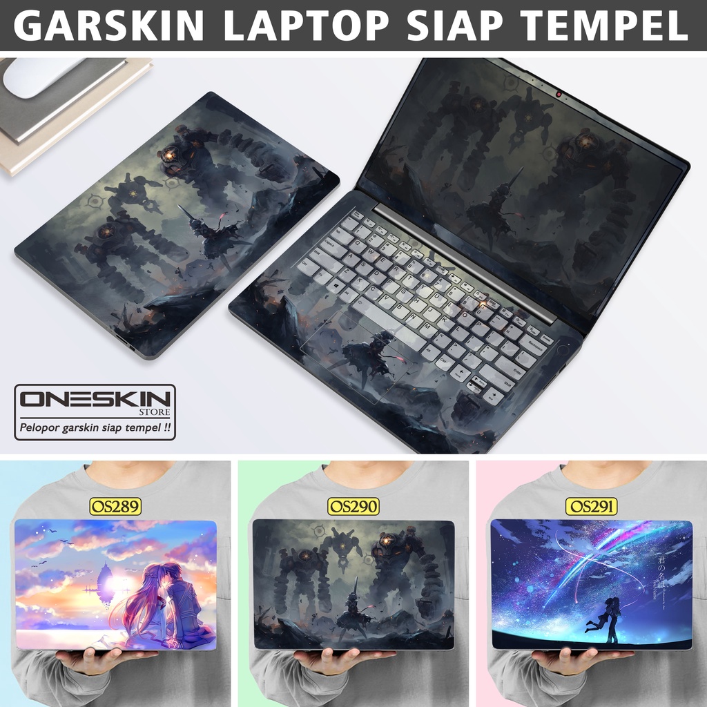 Garskin Sticker Laptop Protector Macbook Full Body Bottom Bezel Palmrest Skin Vector Romantic