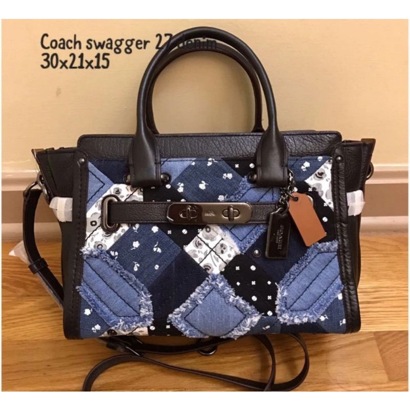 COACH SWAGGER DENIM NWT