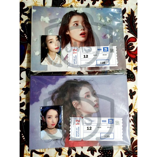 [READY FULLSET] Binder IU Lilac Merchandise with Ticket with/out Photocard PC Type A B tag Lee Ji Eu