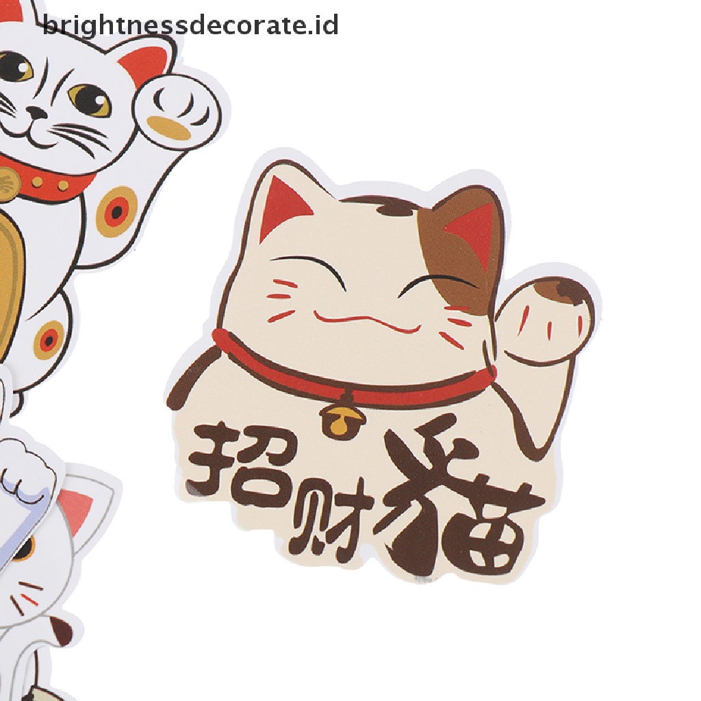 [Birth] 50pcs Lucky Cats Animal Graffiti Sticker Mainan Koper Laptop Sepeda Mobil Decals [ID]