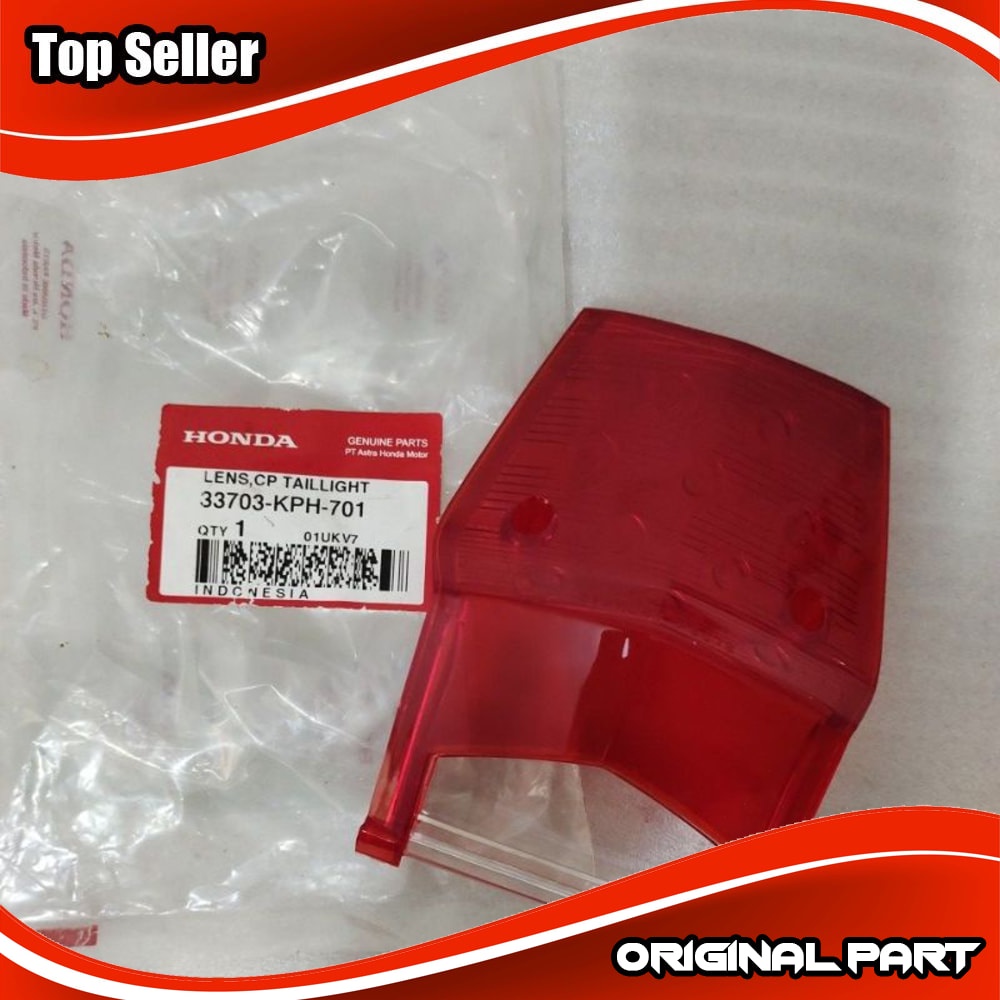 Mika kaca lampu stop rem belakang Honda Supra X 125  Batman ORIGINAL 33703-KPH-701 Promo Harga Murah