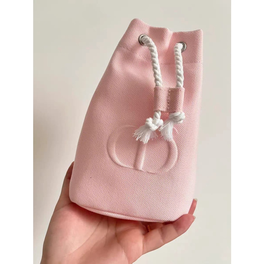 DIOR DRAWSTRING POUCH SERUT PINK