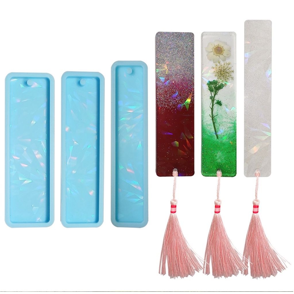 CETAKAN SILIKON RESIN BOOKMARK Hologram effect PEMBATAS BUKU