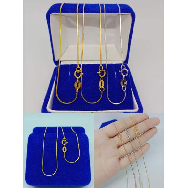 kalung rantai kasandra bulat/perak asli silver 925 lapis emas/perhiasan fashion wanita terbaru