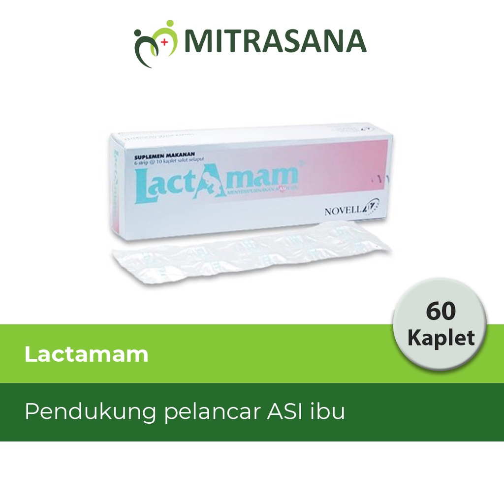 Lactamam Asi Booster  - Pendukung Pelancar ASI Ibu Bentuk Tablet Ekstrak Fenugreek, Daun Katuk