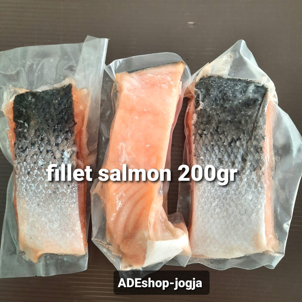 

ikan fillet salmon filet beku frozen 200 gr trout norwegian