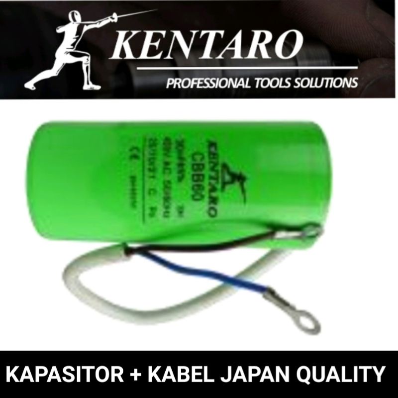 KAPASITOR BULAT + KABEL KENTARO 450V 6MF-50MF JAPAN QUALITY