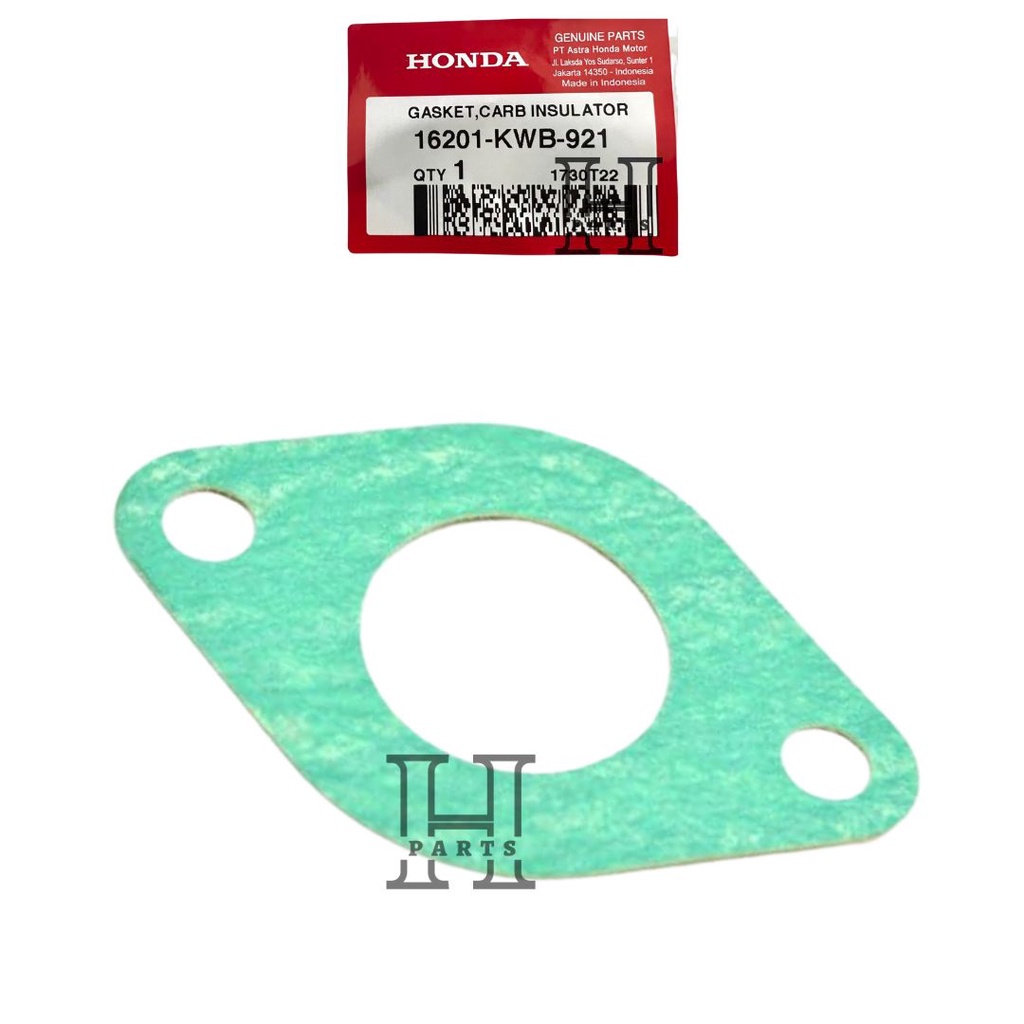 PAKING MANIPUL GASKET CARB INSULATOR REVO BLADE 110 KARBURATOR 16201-KWB-921 ASLI ORIGINAL AHM HGP HONDA