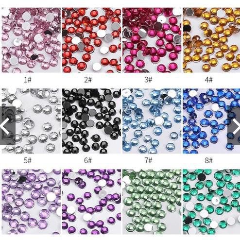 Rhinestone 2mm 300pcs-350pcs untuk henna art Nail Art DIY