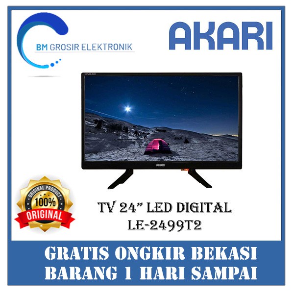 Tgs Akari Tv Led 24 Inch Digital Le 2499T2 Le-2499T2 Televisi 24"