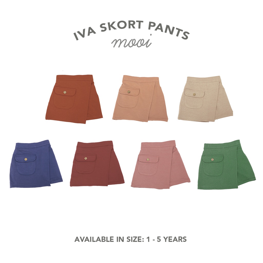 PROMO 7.7 PROMO BAJU LEBARAN MURAH MOOI IVA SKORT PANTS MOOI ROK CELANA ANAK ROK PENDEK FASHION ANAK PEREMMPUAN 1 - 5 TAHUN