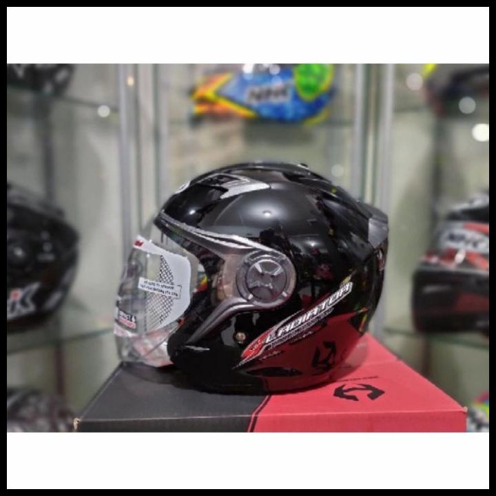Helm Nhk Gladiator Solid Black Gloss