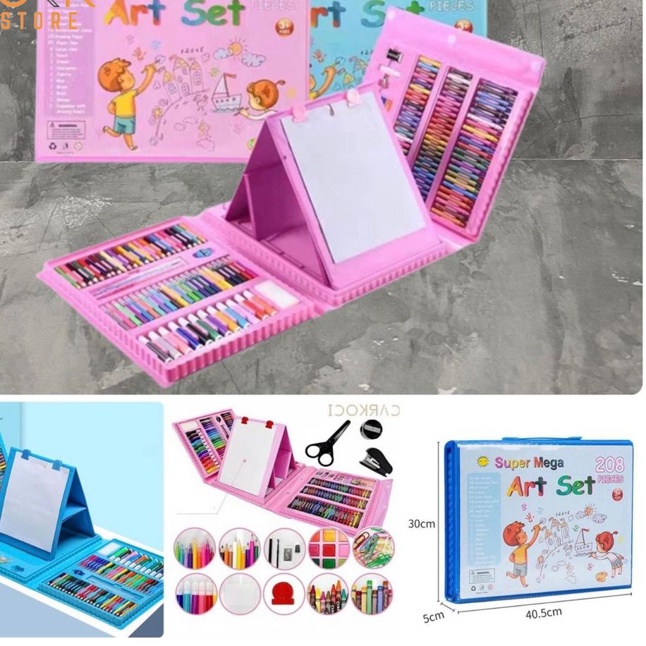 

T5D♡ 【COD】OKK Set JUMBO Crayon Set 208PCS Krayon Mewarnai Anak 208pcs / Pensil Warna Set 208pcs Crayon 208 PCS Set Pensil Warna Pastel Pensil Minyak warna untuk Melukis dan mewarnai Barang Bagus