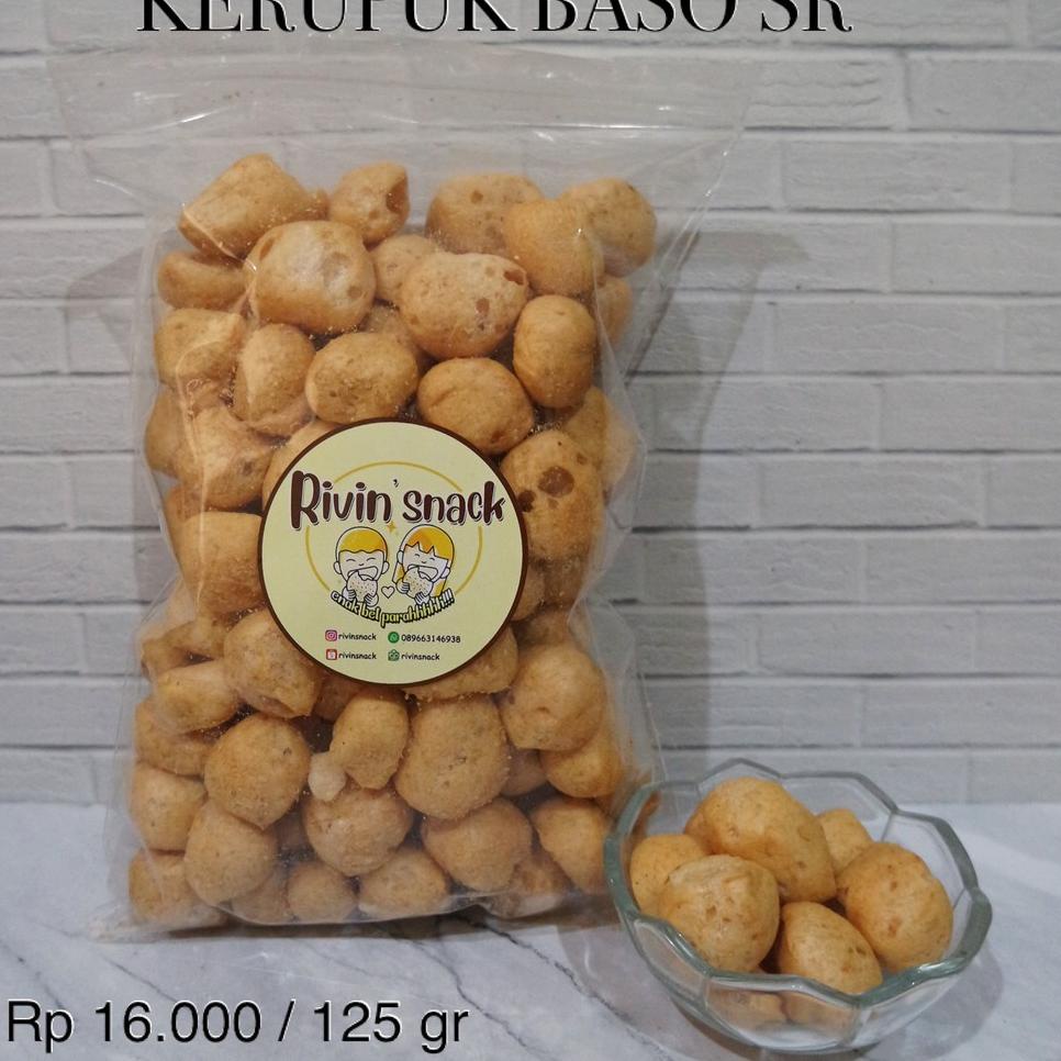 

Super Promo ★★★ KERUPUK BAKSO SR / KUKU MACAN / BASO AMPLANG 125gr (KERUPUK IKAN TENGGIRI) ♂