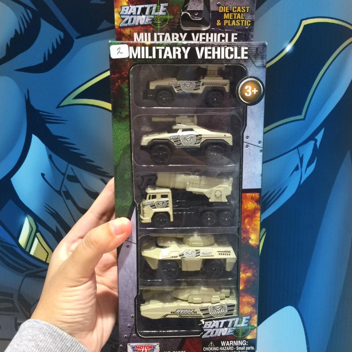 MOTORMAX VEHICLE SET MILITARY & CONSTRUCTION TERMURAH