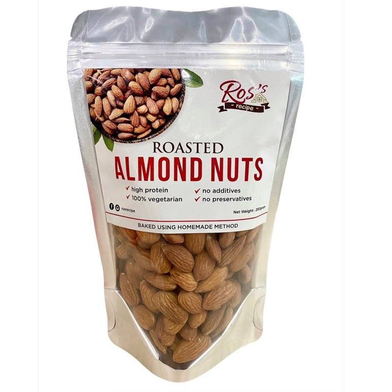 

Kirim Langsung - Kacang Almond Premium 200 gr- kacang panggang - oven - roasted ツ