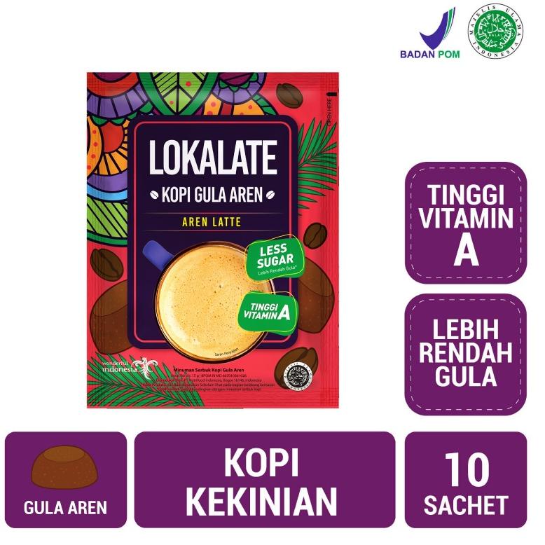 

[GJ8] Lokalate Kopi Gula Aren 10 Sachet - Tinggi Vitamin A Lebih Rendah Gula vg0do