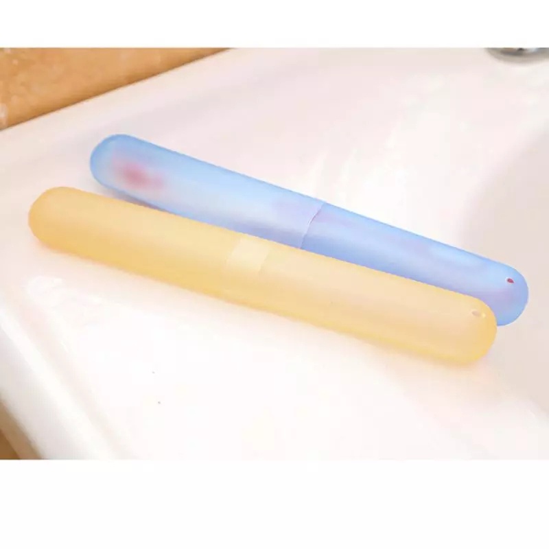 Tmall88 Tabung Sikat Gigi Polos / Travel Toothbrush Case / Tempat Box Kotak Sikat Gigi Portable