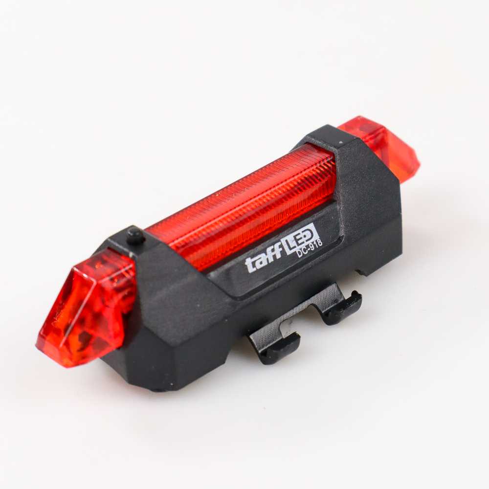 TaffLED Lampu Sepeda 5 LED Bisa Di Cas Ulang Taillight Rechargeable - DC-918