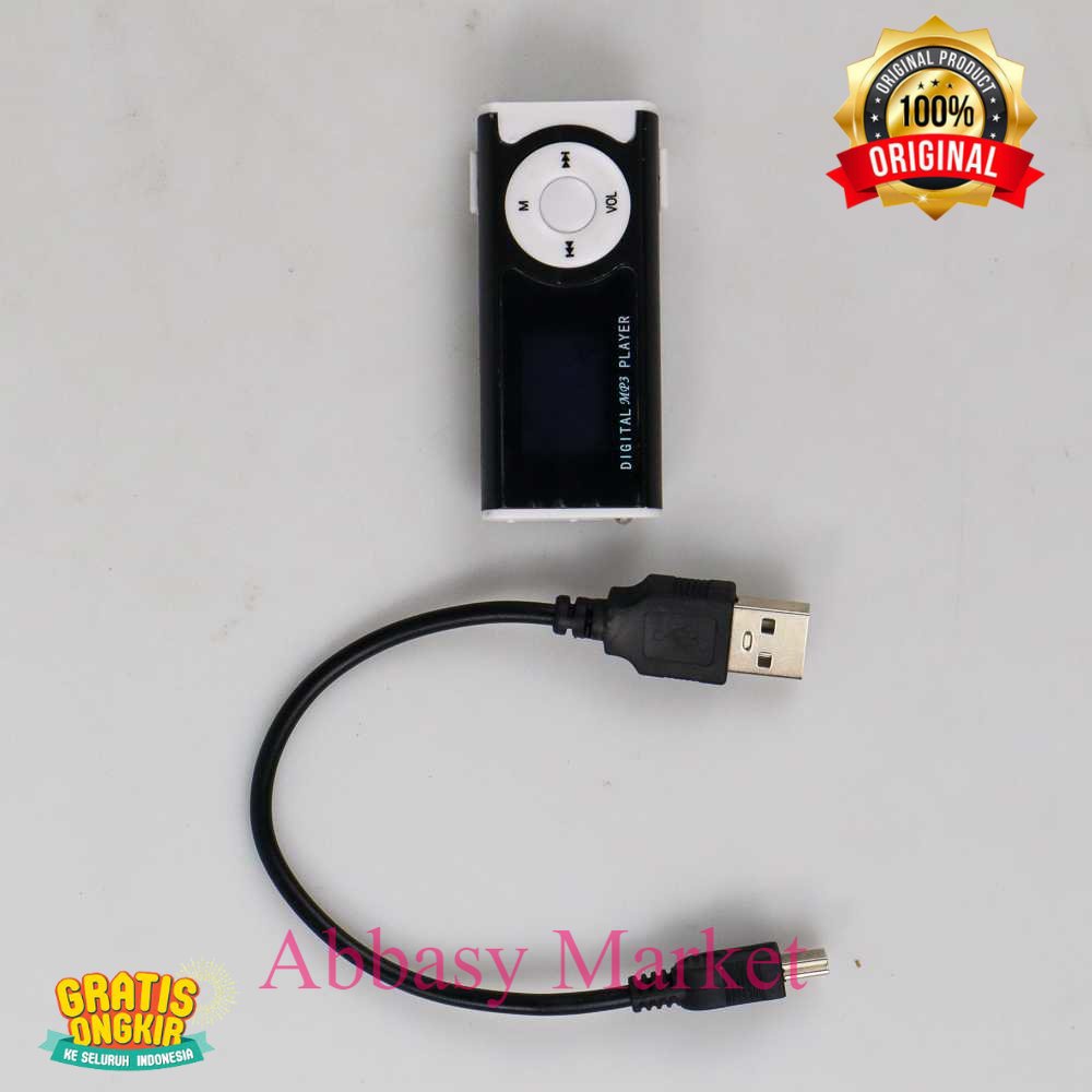 MP3 Player  Dengan Slot TF &amp; Clip &amp; LED Flashlight - GC8945