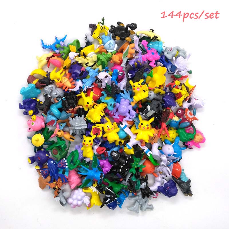 【Ready】144pcs/set Pokemon Action Figures Collection Toy Anime Kids Children Gift Toys