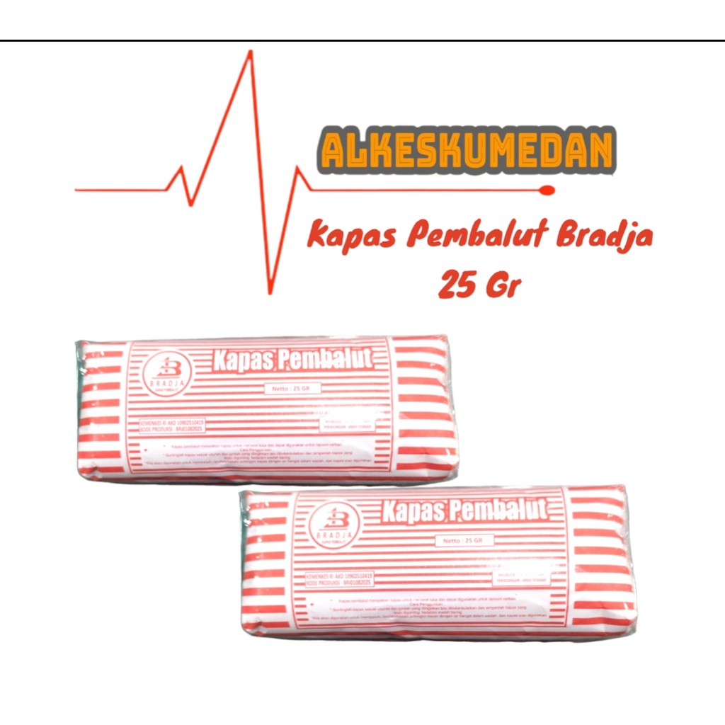 KAPAS PEMBALUT BRADJA 25 GR KAPAS PEMBALUT LUKA KAPAS LUKA