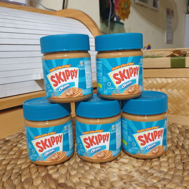 

NG Selai Kacang Skippy Peanut Butter Creamy 170 gram varian creamy dan chunky