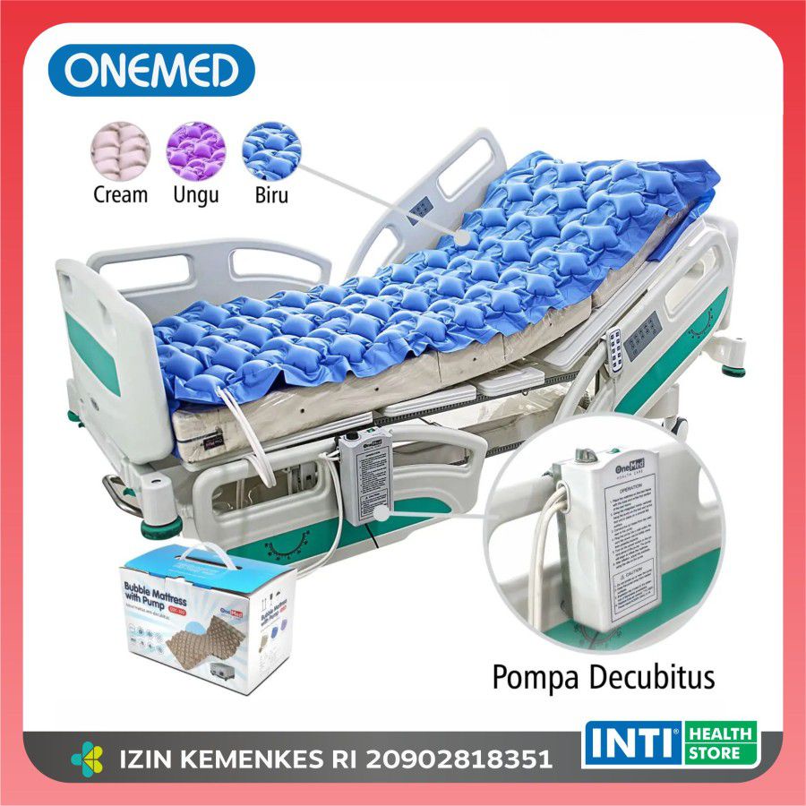 Onemed | Bubble Mattress + Pump QDC-303 | Kasur Matras Anti Decubitus