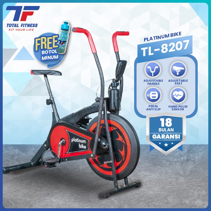 TOTAL FITNESS Sepeda Statis Platinum Bike Olahraga Indoor TL 8207
