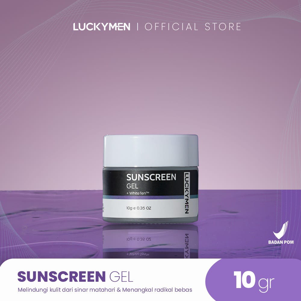 (BONUS PARFUM) LUCKYMEN Sunscreen Gel - 1 Pcs ORIGINAL