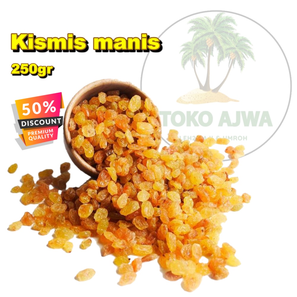 

Kismis manis mini kemasan 250gr