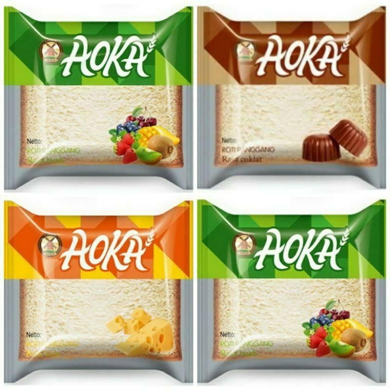 Aoka Roti Panggang Gulung Aneka Rasa 65gr 65 gr