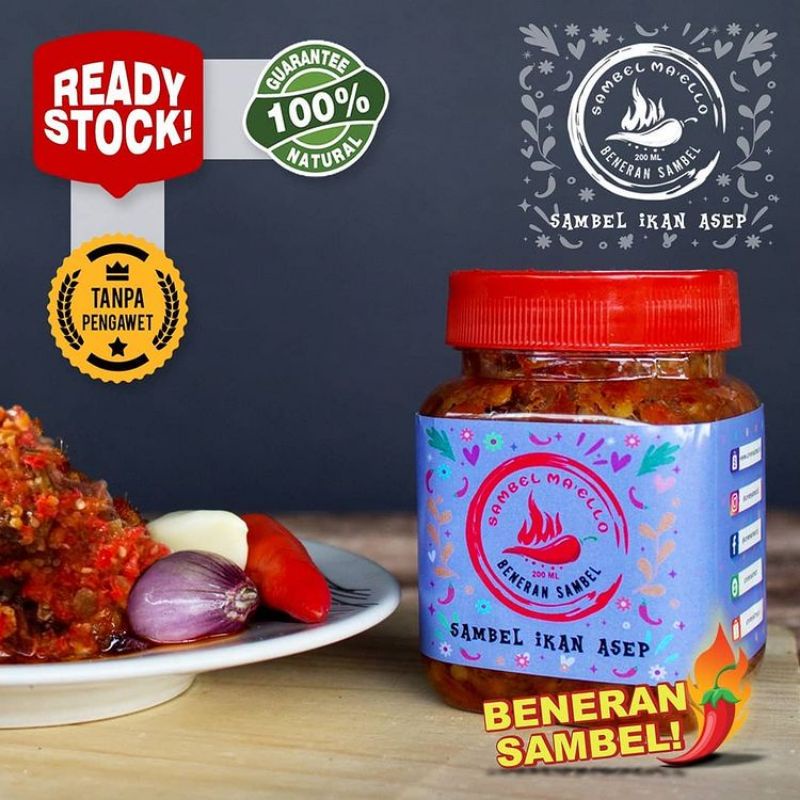 

SAMBEL PEDAS IKAN ASEP / SAMBAL PEDAS IKAN ASEP / (SIAP MAKAN)