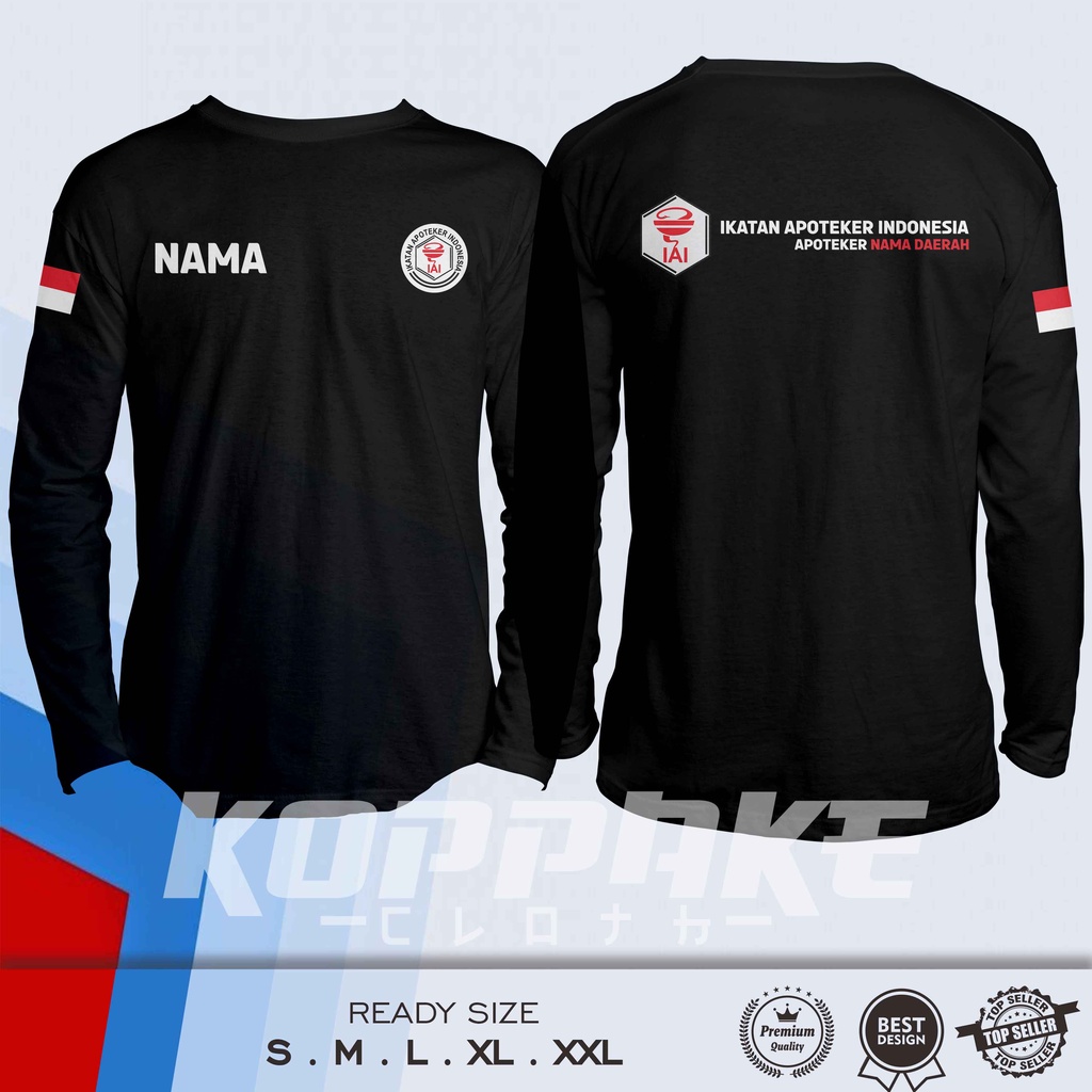 Jual Kaos IAI Ikatan Apoteker Indonesia Gratis Nama dan Nama Daerah ...