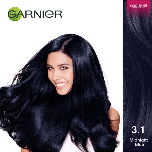 Garnier Color Naturals Ultra Color Cat Rambut No 3.1 Midnight Blue [2 pcs/ Twinpack]