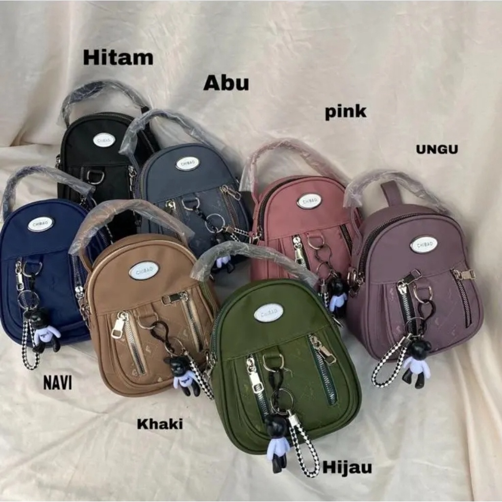 PROMO  Tas Ransel Chibao Prilly Mini 3 in 1 Wanita Import Murah paling terlaris 2023.