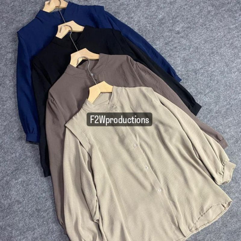 Kemeja Crinkle Oversize/ Kemeja Lova Crinkle Airflow/ kemeja crincle