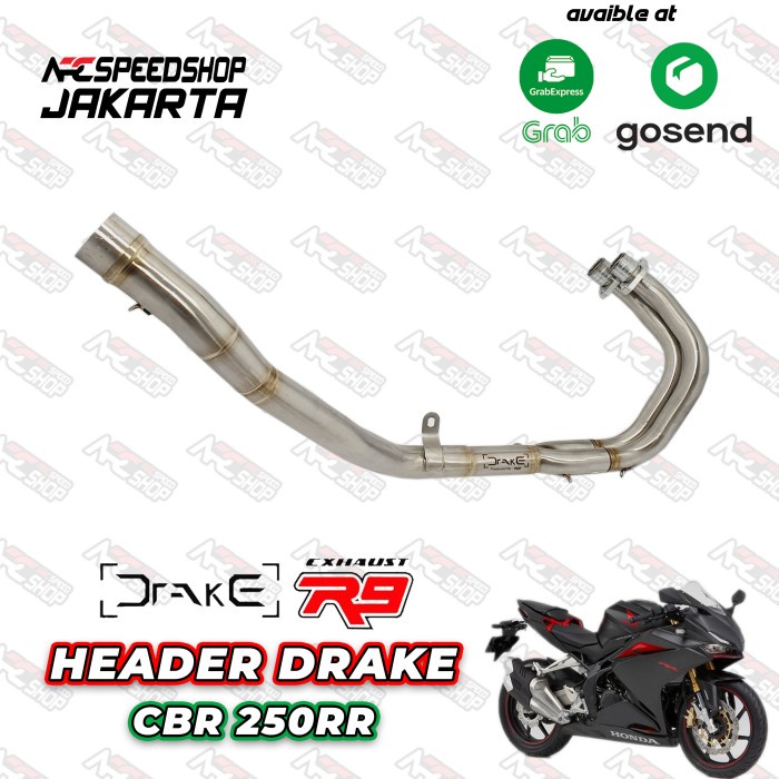 Header Knalpot R9 Drake Honda Cbr 250Rr Leher Knalpot R9 #Original