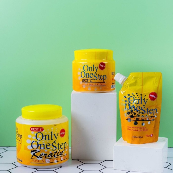 PERLURUS RAMBUT PEREMANEN BESTZ ONLY ONE STEP KERATIN SPA 150ML