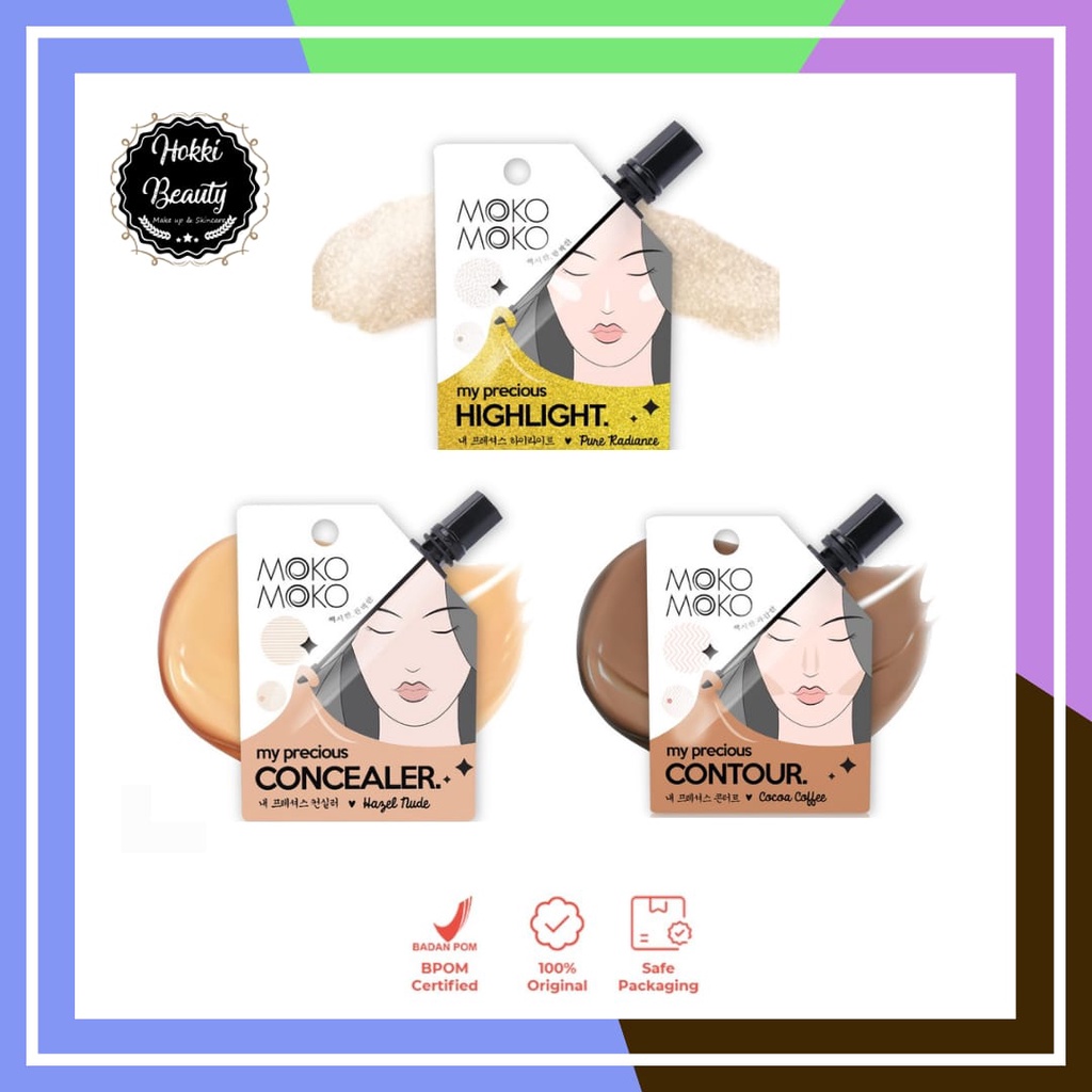 Moko Moko My Precious Highlight Pure Radiance - Concealer Hazel Nude - Contour Cocoa Coffee