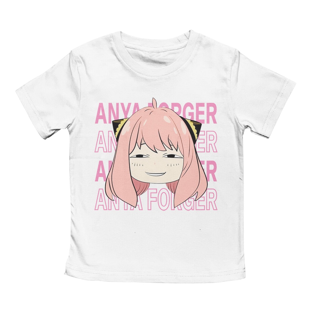 Kaos Anak Perempuan Unisex 1-12 Tahun Cartoon Series Motif Anya Spy X Family