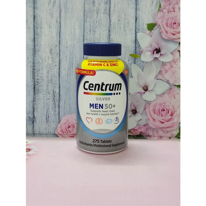 Centrum Silver 50+ Isi 275 Tablets/Centrum Men/Vitamin Pria